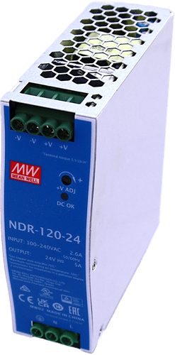 Nätaggregat, switchat, NDR-120-24, 24VDC, 120W, 5A