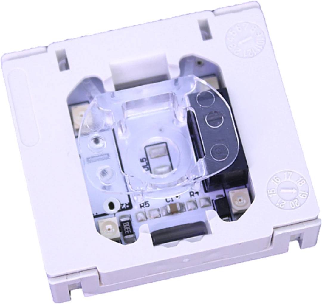 Contact block, DMG, BL/BM, 12/24VDC, 1 CO contact, red LED