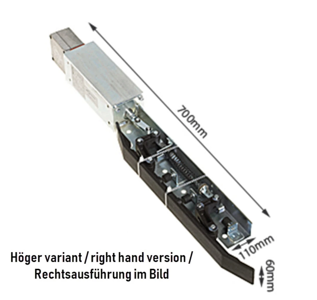 Retiring ramp, Kuhse V10 GL, 230VAC, 100%ED, left