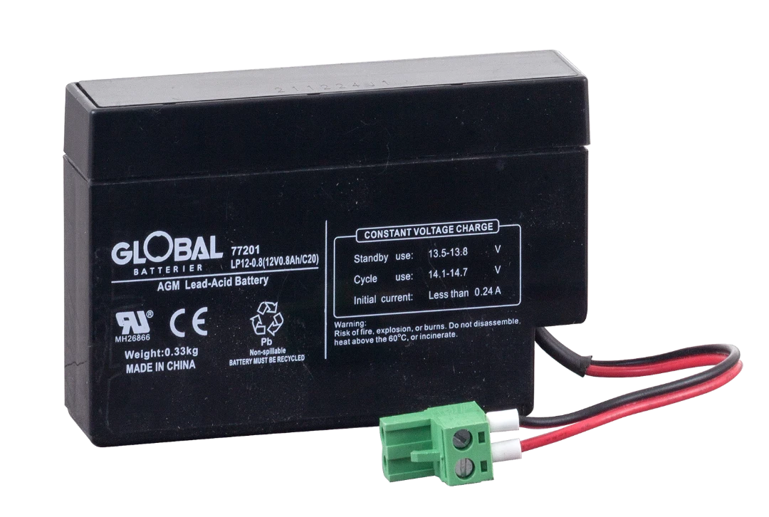 Battery, Global, 12V, 0.8Ah, AGM