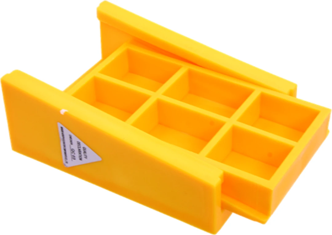 Cable clamp, flat, max 24 conductors, yellow, 122x89mm